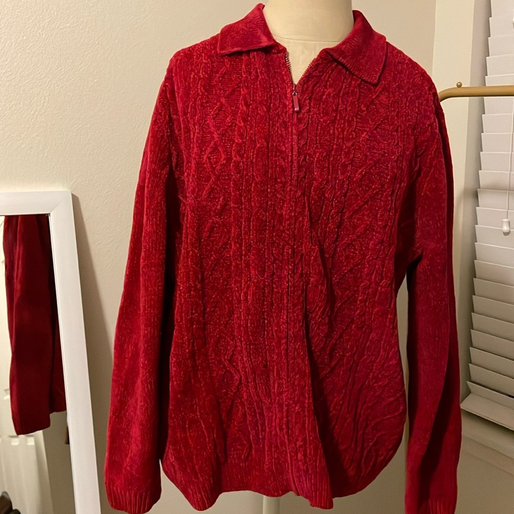 Vintage Alfred Dunner zip up sweater